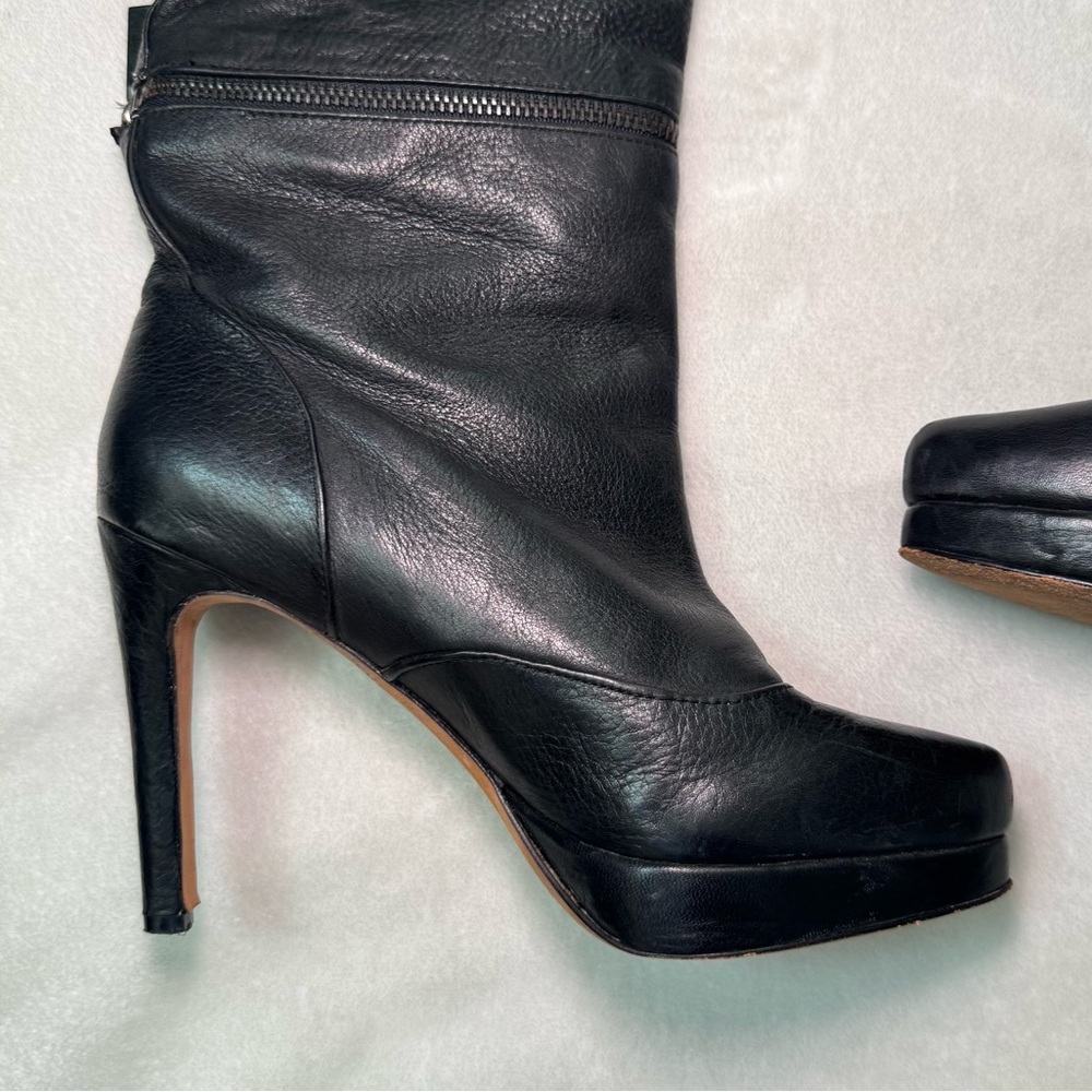 Fabulous Y2K Geren Ford Convertible Leather Stiletto Boots w/ a Grunge Punk Vibe - Picture 8 of 15